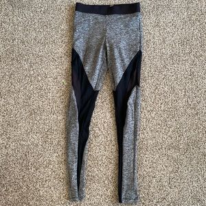Koral black and grey leggings mesh xsmall xs